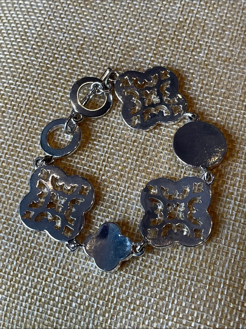 Bella Jack enamel charm panel bracelet - size 6.5